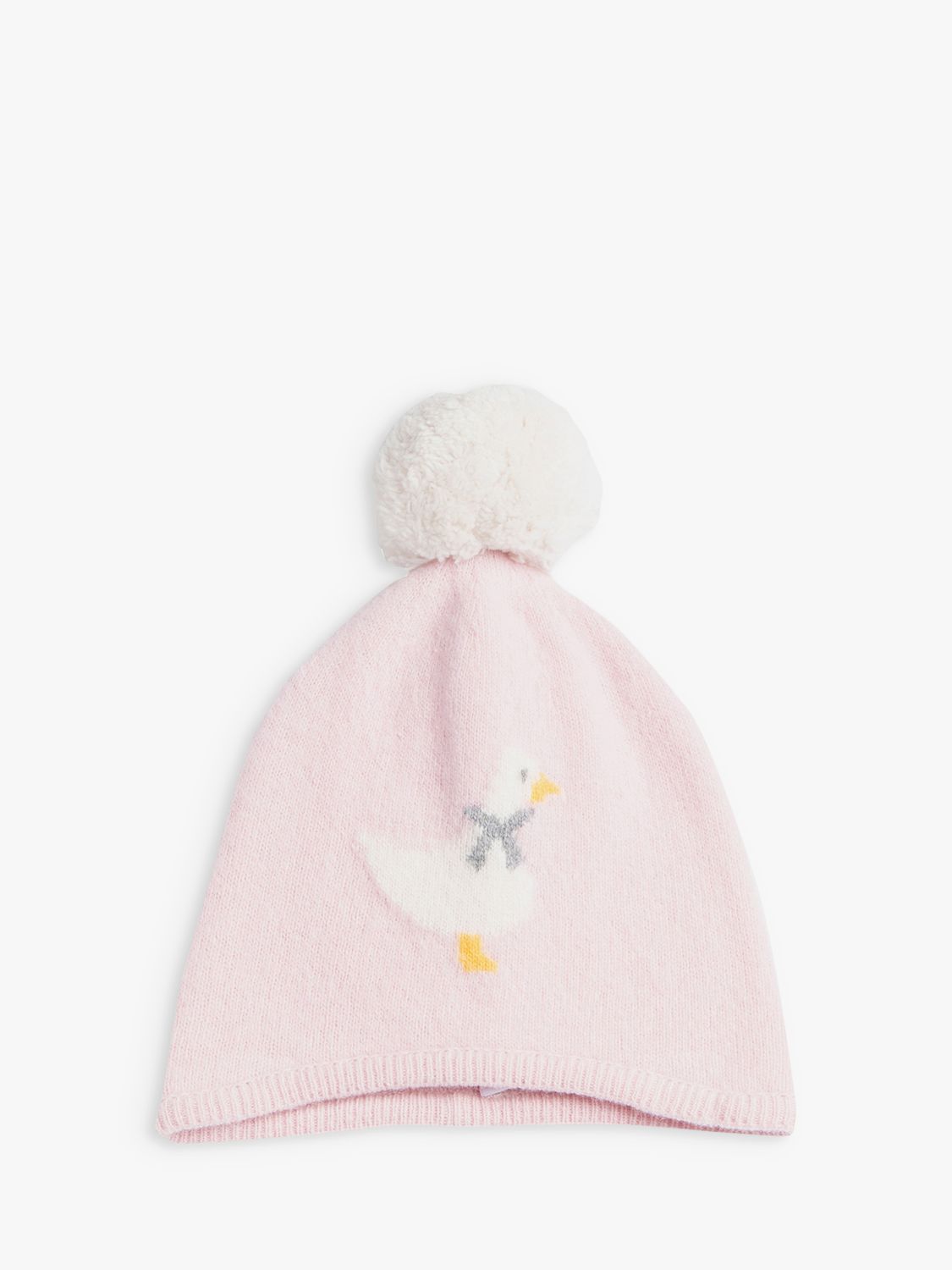 Buy Trotters Baby Jemima Bobble Hat, Pale Pink Online at johnlewis.com