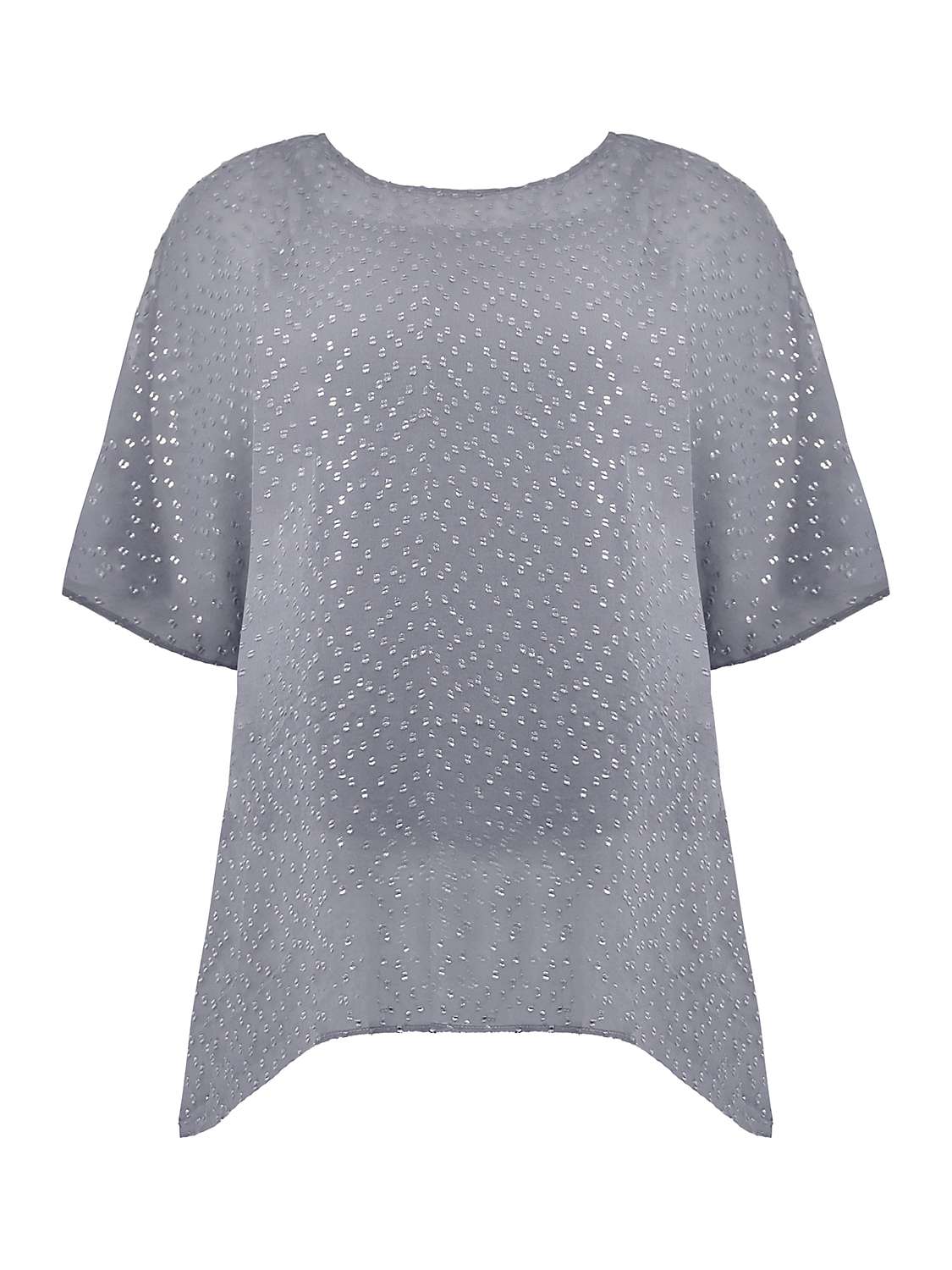 Buy Live Unlimited Curve Metallic Dobby Overlay Top Online at johnlewis.com