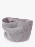 Trotters Kids' Rice Stitch Wool/Cashmere Blend Snoody, Grey Marl