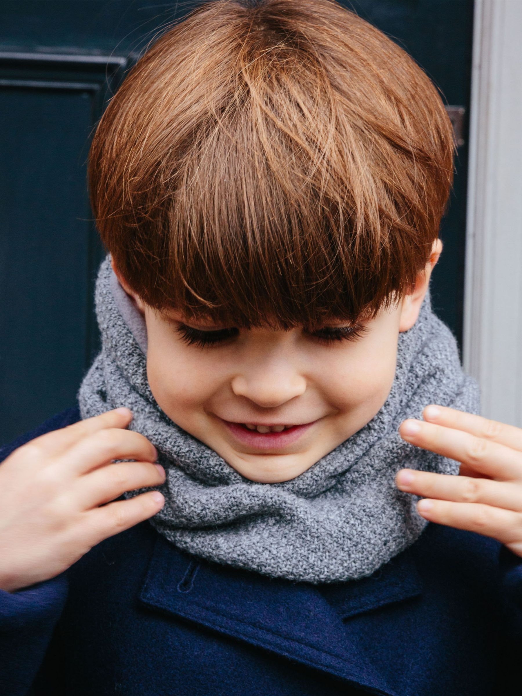 Buy Trotters Kids' Rice Stitch Wool/Cashmere Blend Snoody Online at johnlewis.com