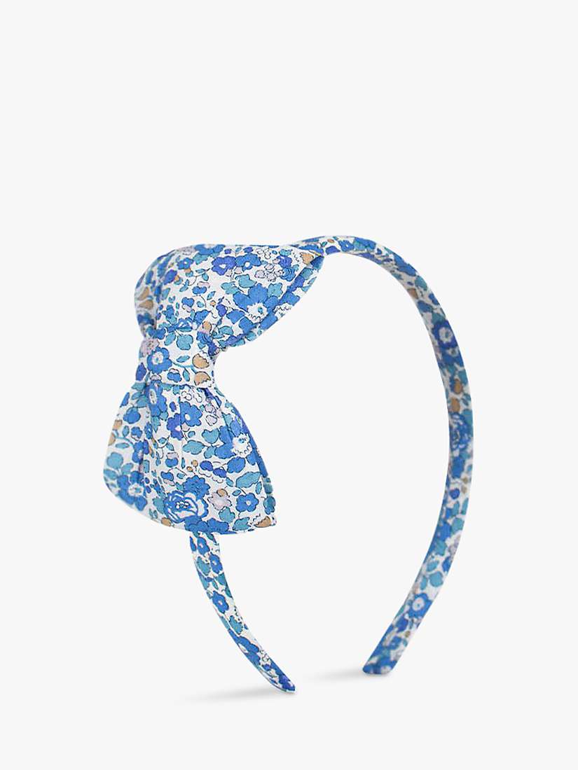 Buy Trotters Liberty Betsy Bow Headband, Blue Betsy Anne Online at johnlewis.com