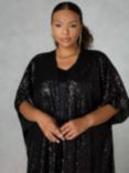 Live Unlimited Curve Longline Sequin Kimono