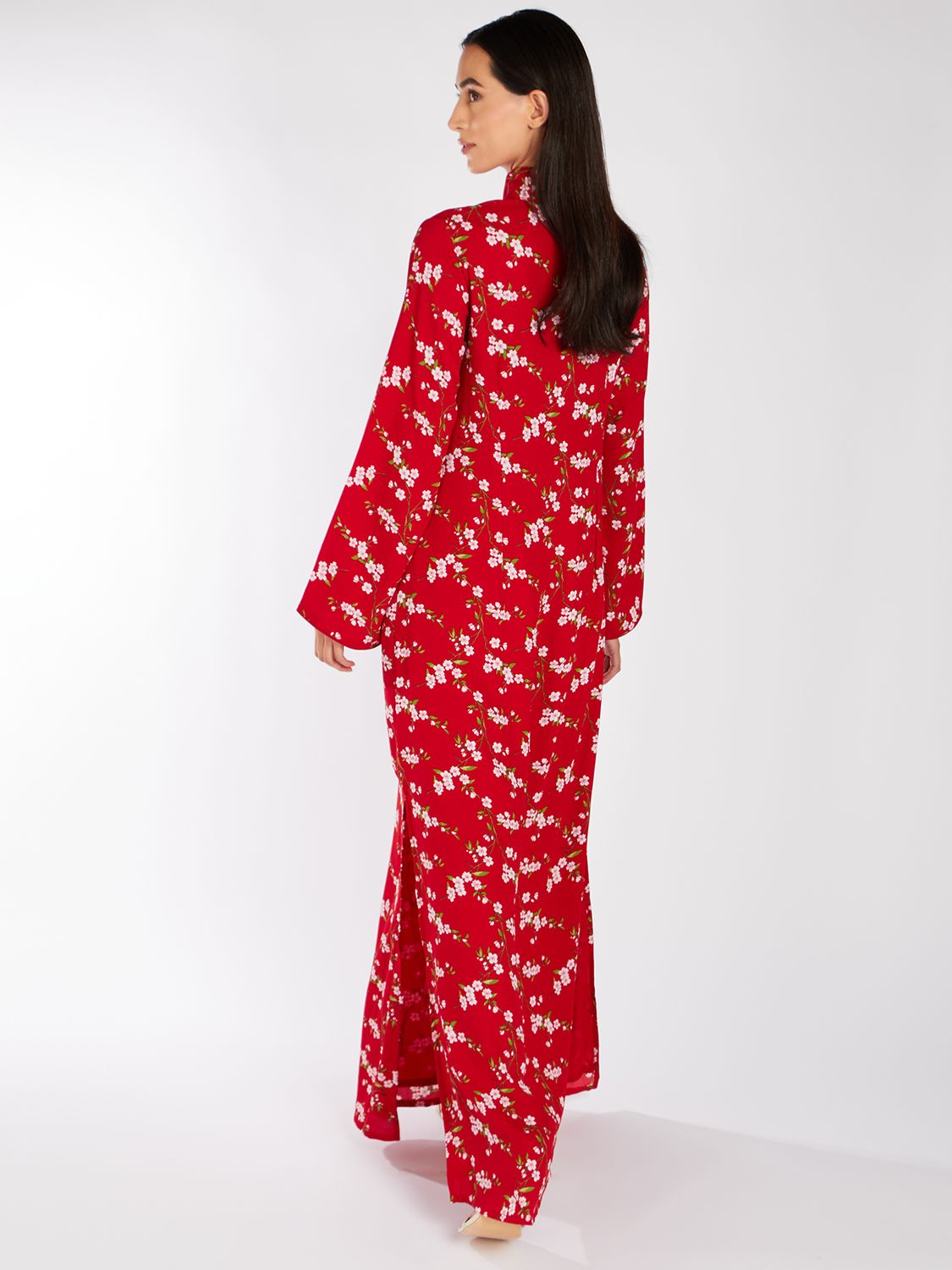 Buy Aab Oriental Flowers Maxi Dress, Red Online at johnlewis.com
