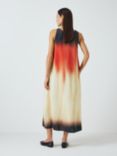 John Lewis Ombre Midi Dress, Orange/Multi