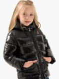 Angel & Rocket Kids' High Shine Puffer, Black