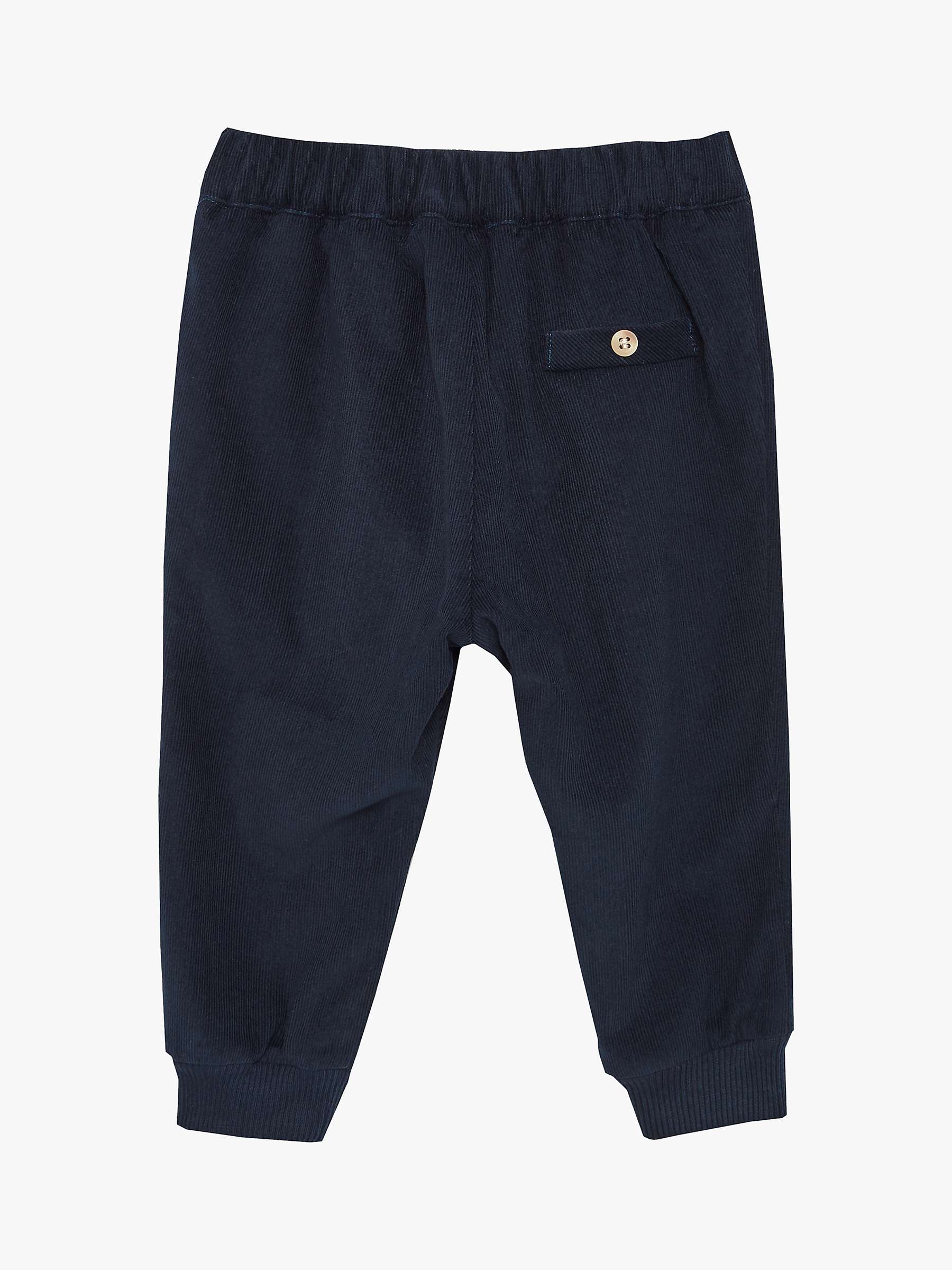 Buy Trotters Baby Orly Cotton Needle Cord Trousers, Navy Online at johnlewis.com