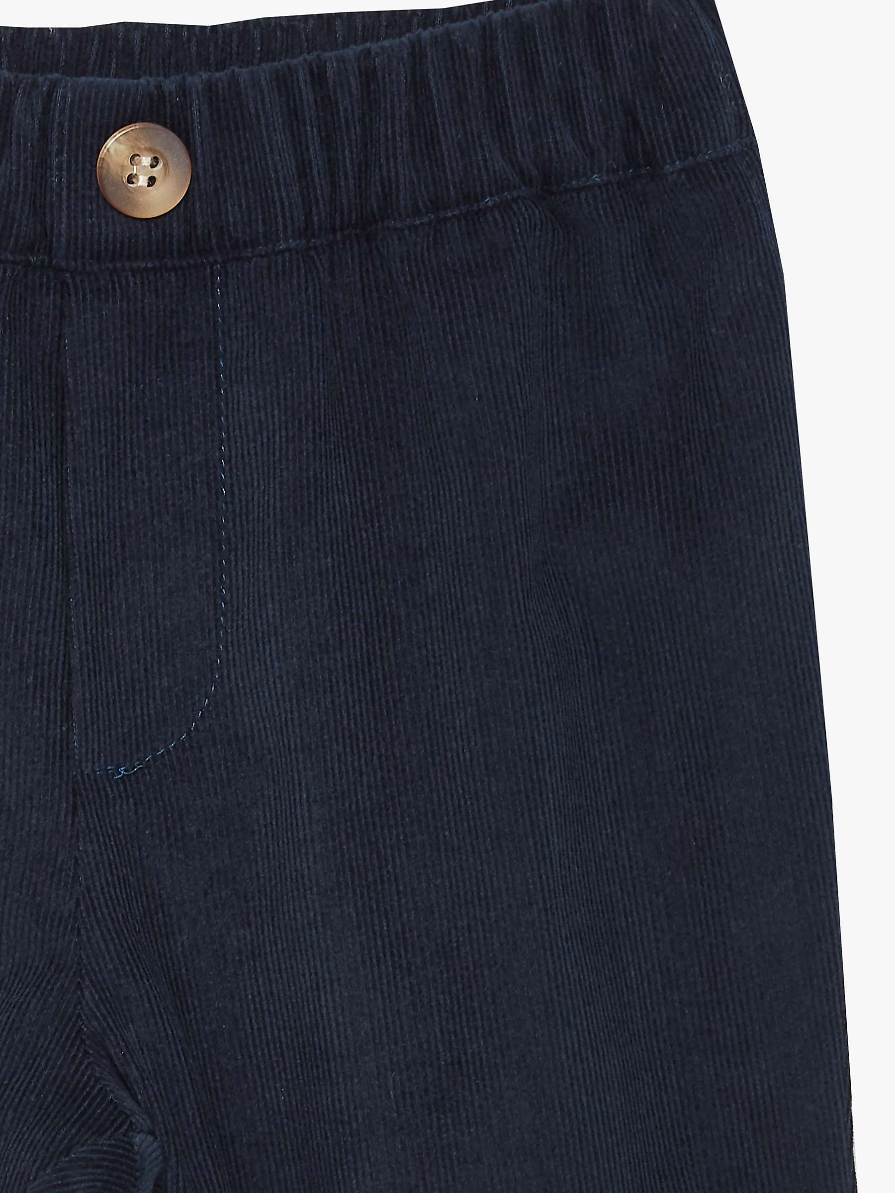 Buy Trotters Baby Orly Cotton Needle Cord Trousers, Navy Online at johnlewis.com