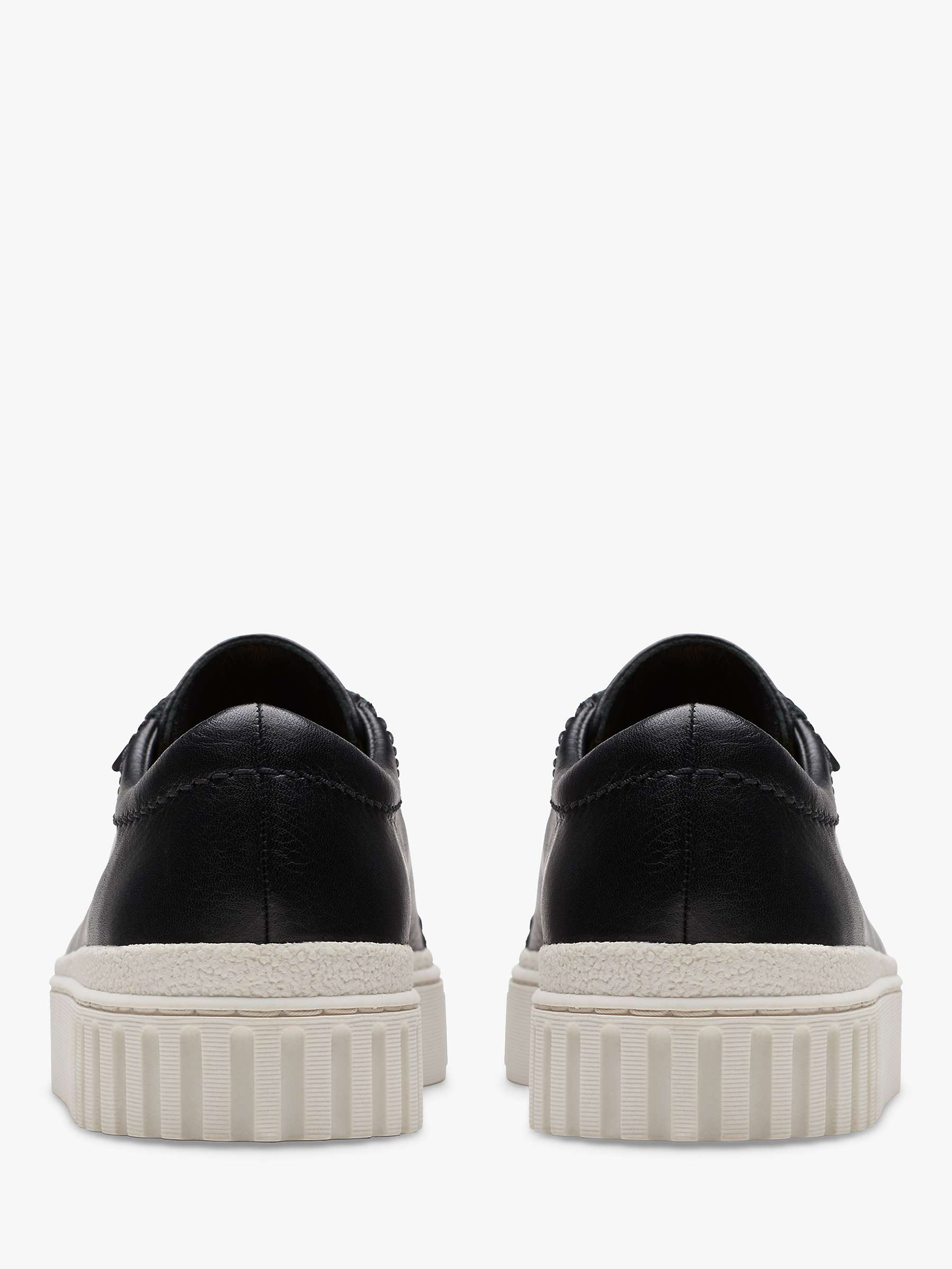 Buy Clarks Mayhill Walk Leather Trainers, Black Online at johnlewis.com