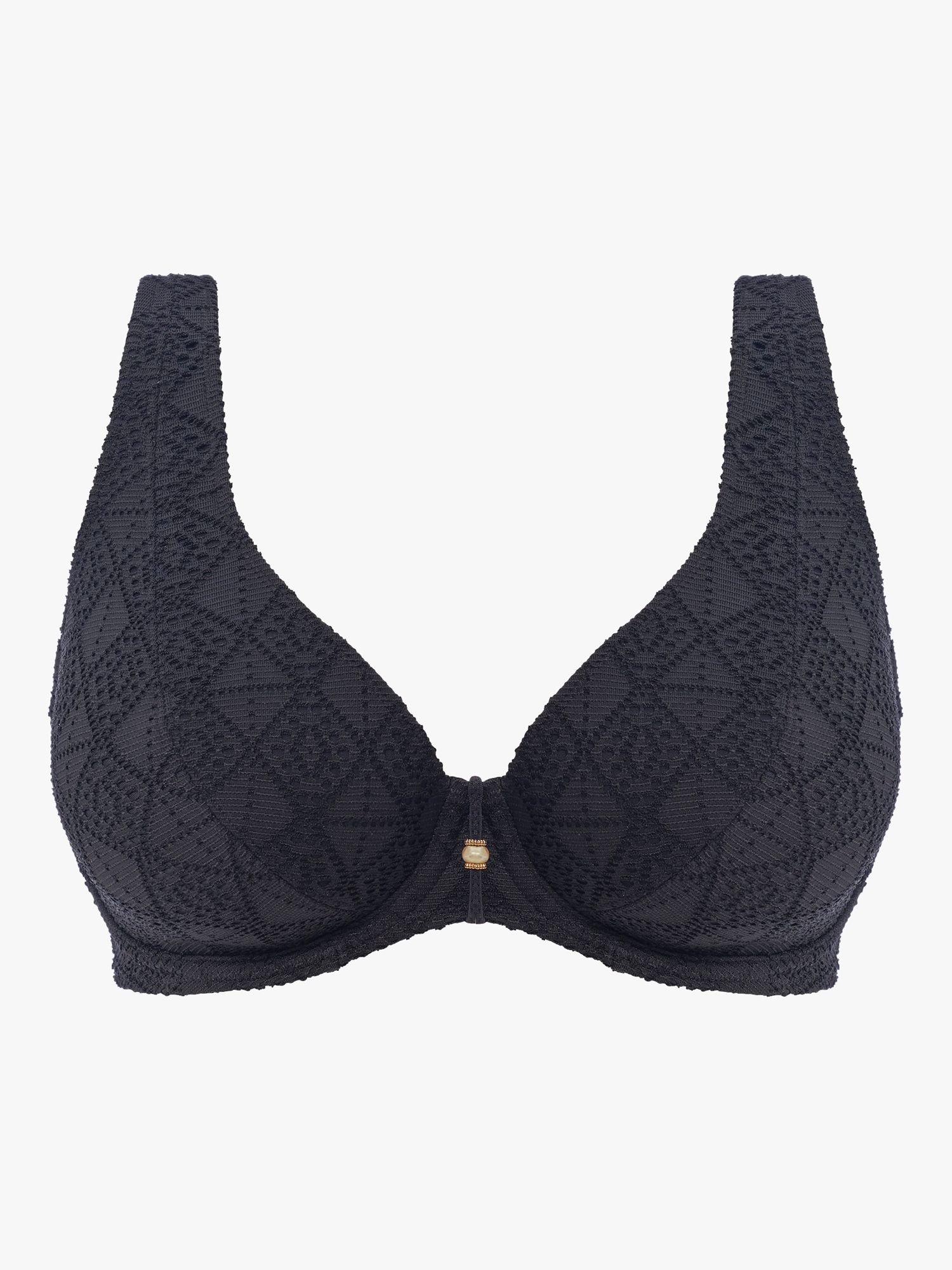 Freya Nomad Nights Crochet Underwired Bikini Top, Black, 34DD