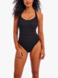 Freya Nomad Nights Crochet Underwired Swimsuit, Black