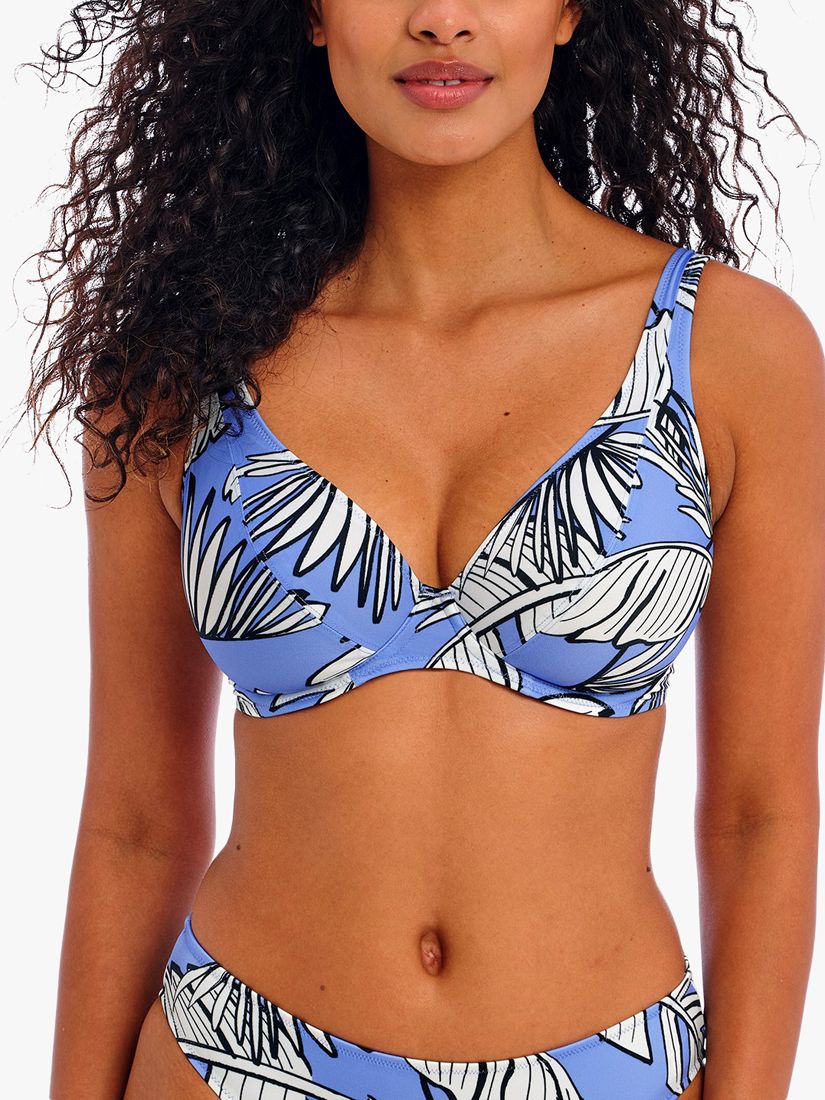 Freya Mali Beach Underwired Bikini Top, Cornflower, 36D