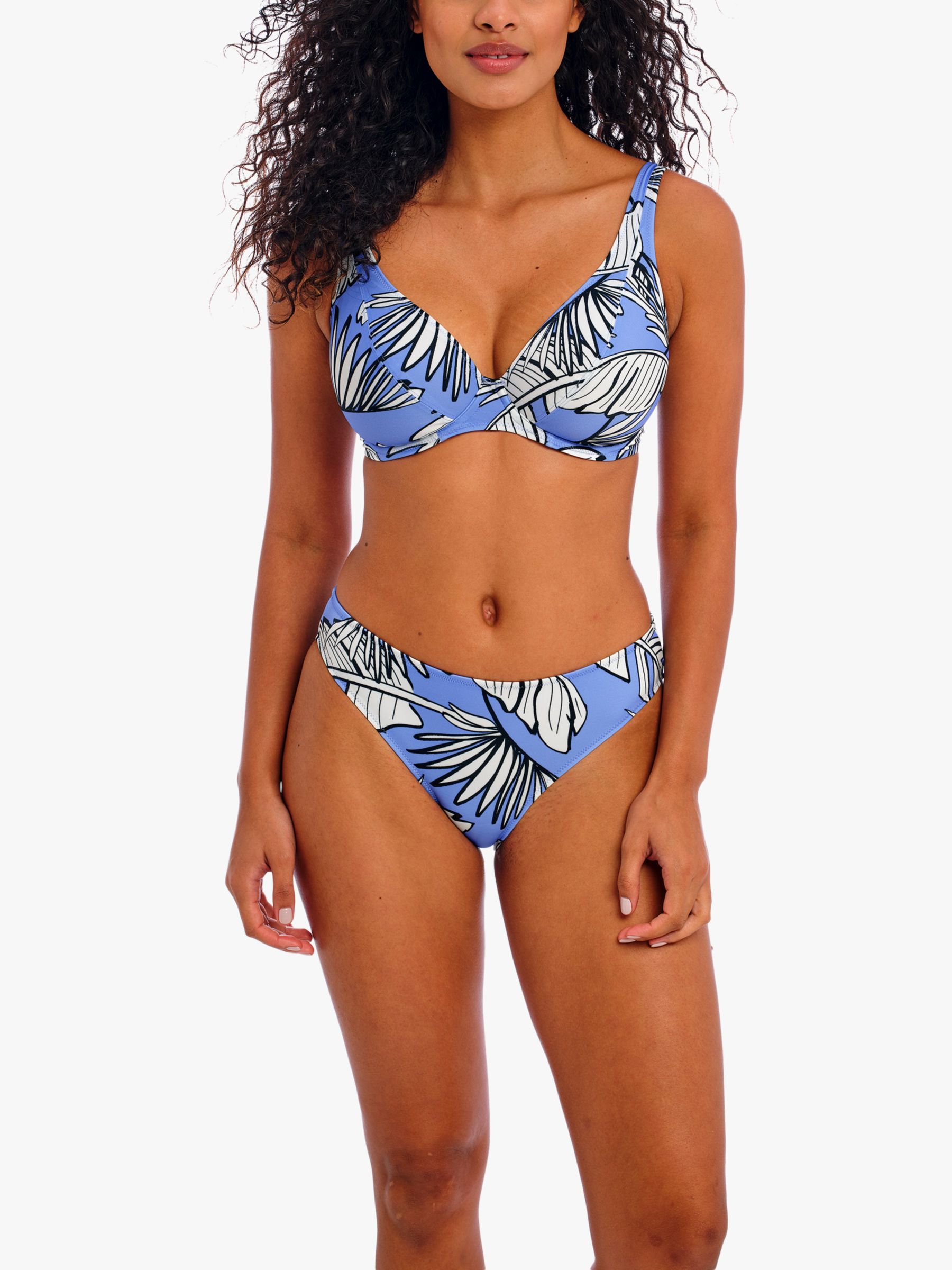 Freya Mali Beach Underwired Bikini Top, Cornflower, 36D