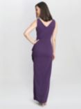 Gina Bacconi Neena V Neck Tulip Hem Maxi Dress