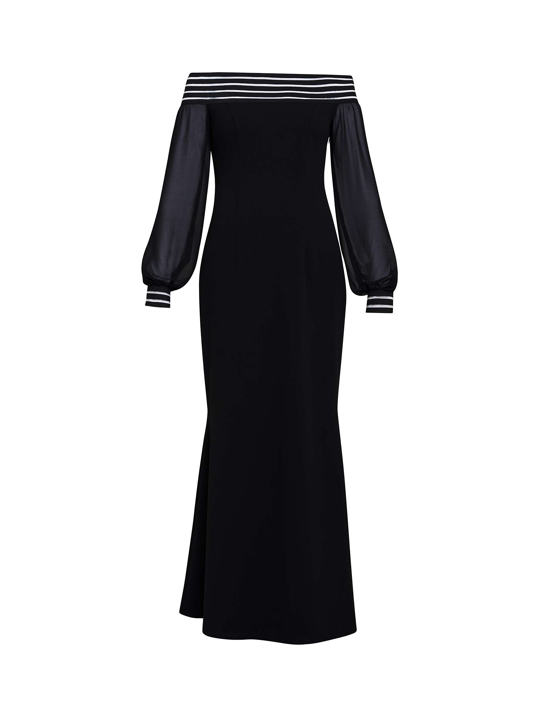 Buy Gina Bacconi Vanessa Crepe Maxi Dress, Black Online at johnlewis.com