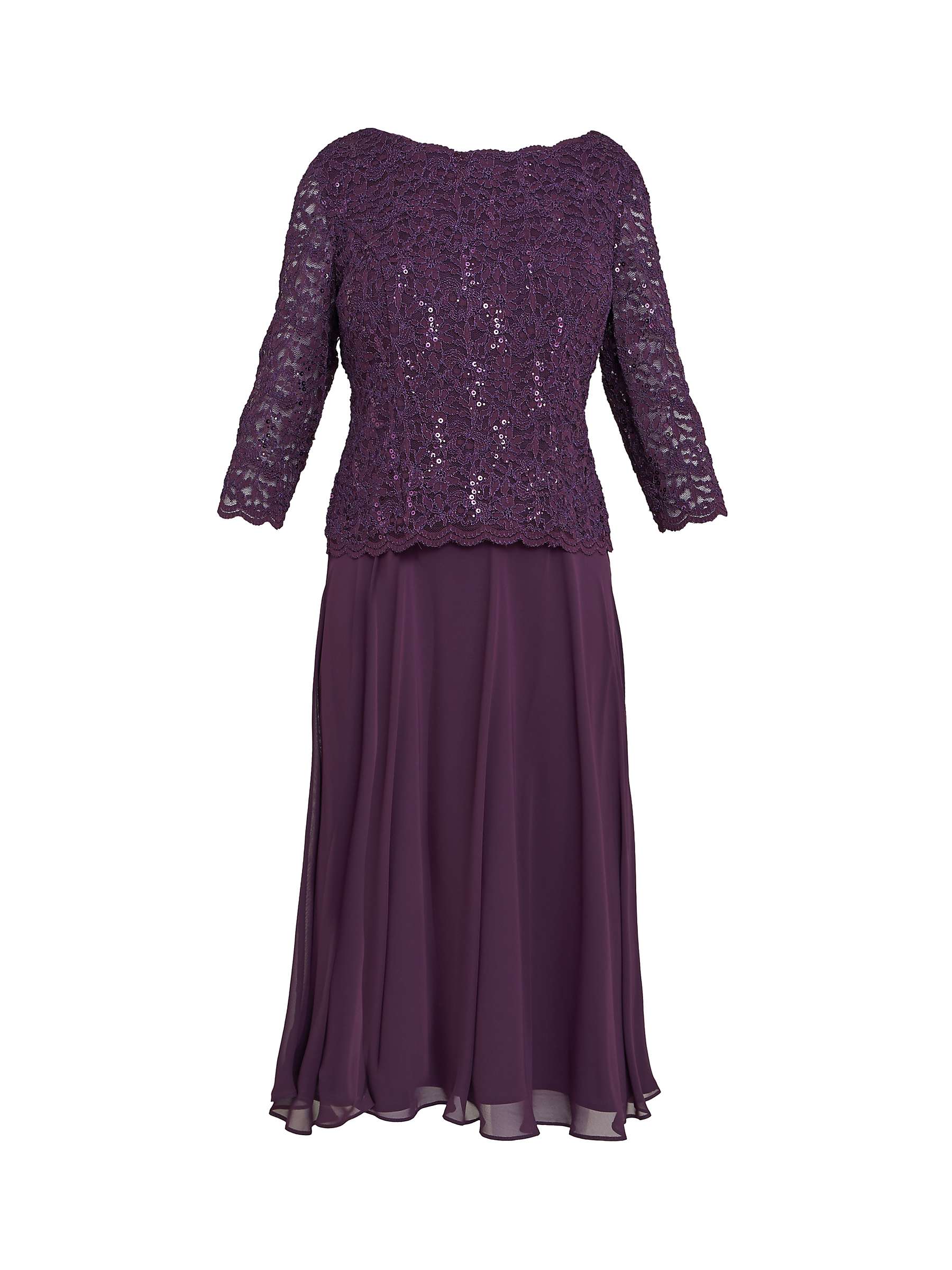 Buy Gina Bacconi Rona Floral Lace Bodice Midi Dress Online at johnlewis.com