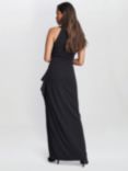 Gina Bacconi Kasandra Embellished Maxi Dress, Black