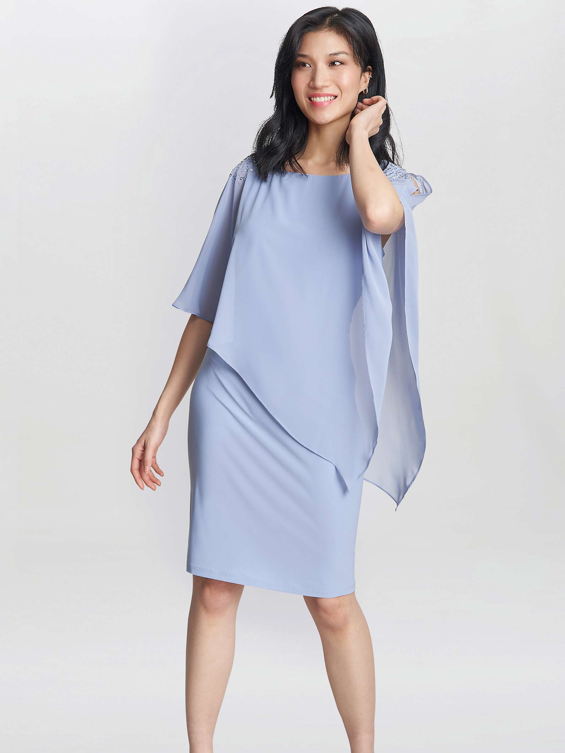 Buy Gina Bacconi Zenna Beaded Shoulder Dress Online at johnlewis.com