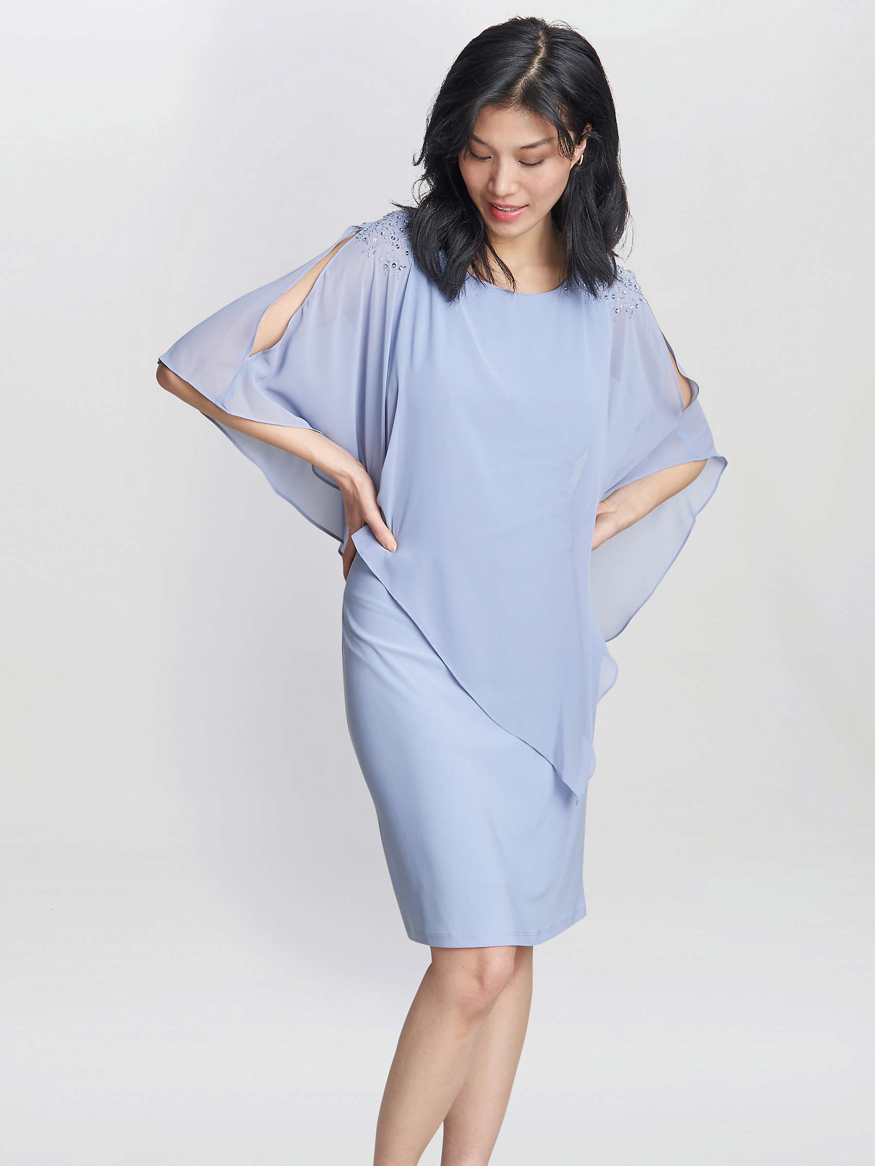 Buy Gina Bacconi Zenna Beaded Shoulder Dress Online at johnlewis.com