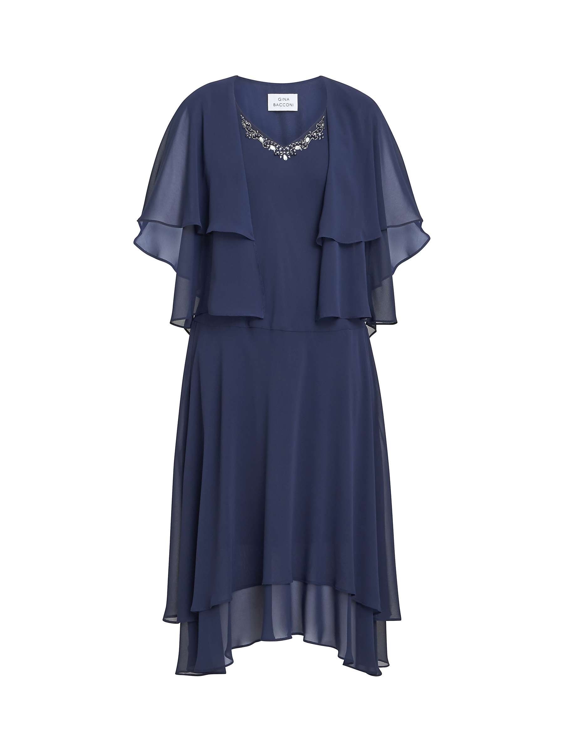 Buy Gina Bacconi Cheryl Tiered Midi Chiffon Dress with Jacket Online at johnlewis.com