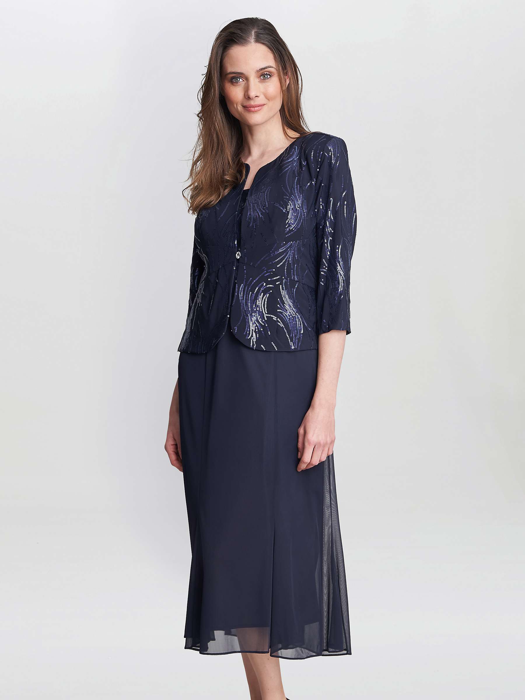 Buy Gina Bacconi Karyn Firework Sequin Jacket and Midi Dress Online at johnlewis.com