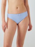 John Lewis Daisy Lace Brazilian Knickers, Soft Blue