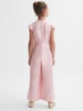 Reiss Kids' Ally Twist Front Jumpsuit, Pink