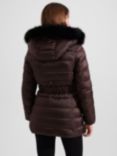 Hobbs Harriet Puffer Jacket, Chocolate