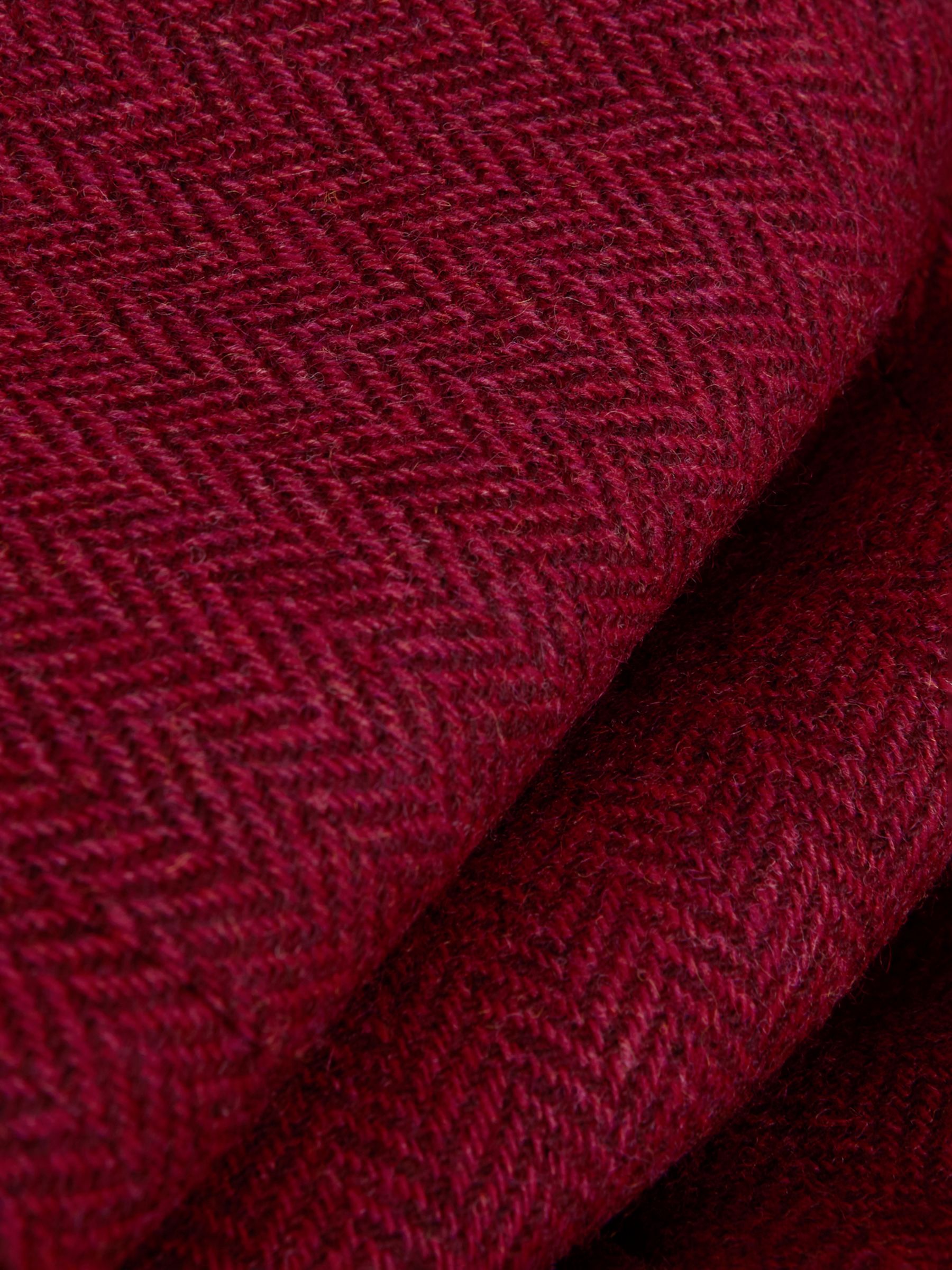 Hobbs Daneilla Herringbone Wool Tweed Jacket, Pink/Multi, 10