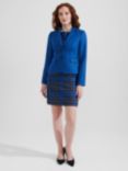 Hobbs Hackness Wool Tweed Jacket, Electric Blue