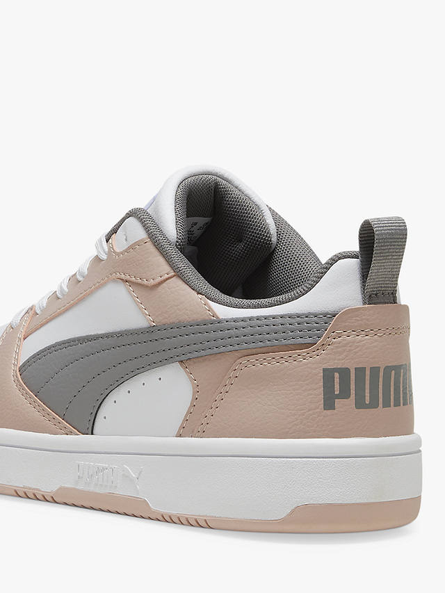 PUMA Rebound V6 Trainers, Pink/White/Grey