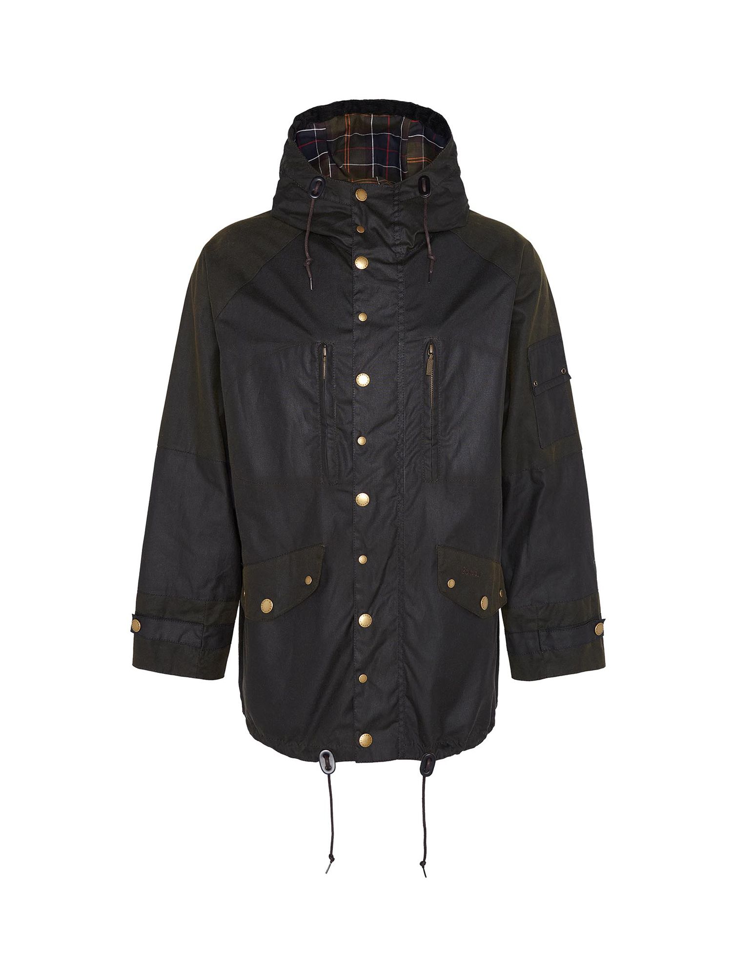 Barbour Tomorrow's Archive Wax Jacket, Olive at John Lewis & Partners