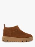 Dune Pod Suede Ankle Boots, Chestnut