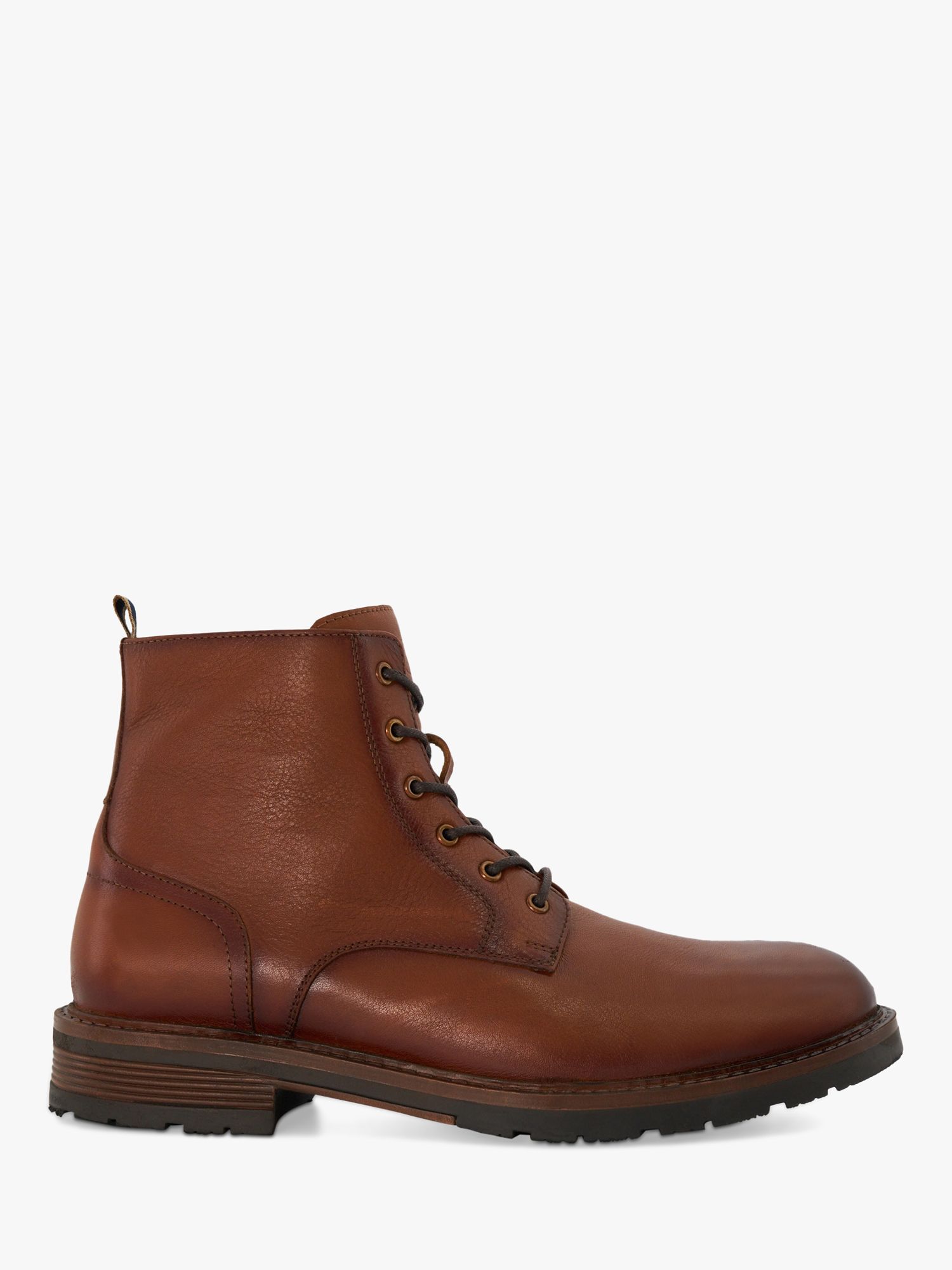 Dune Cheshires Leather Boots, Tan at John Lewis & Partners