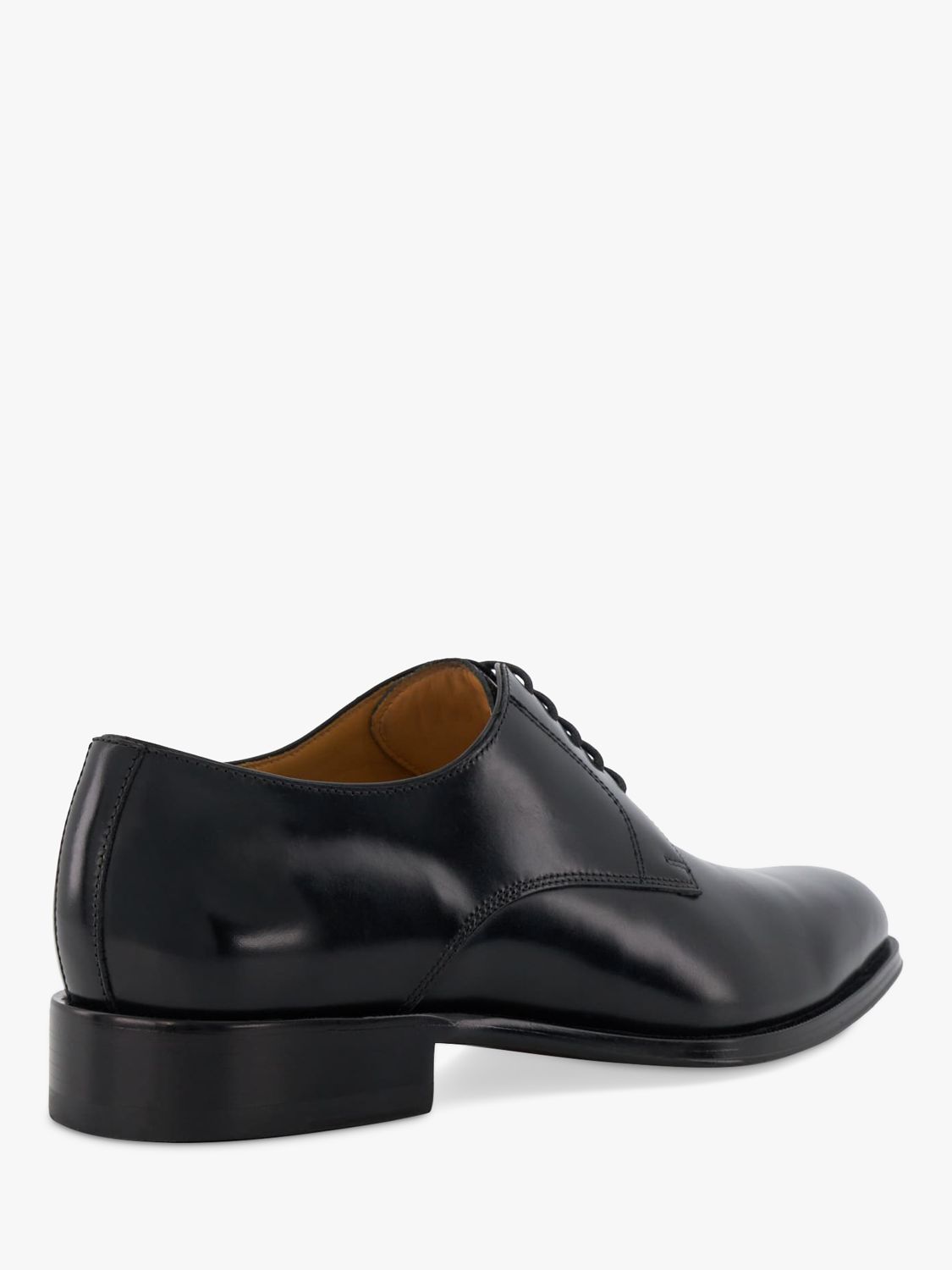 Dune Salisburry Derby Leather Shoes, Black at John Lewis & Partners