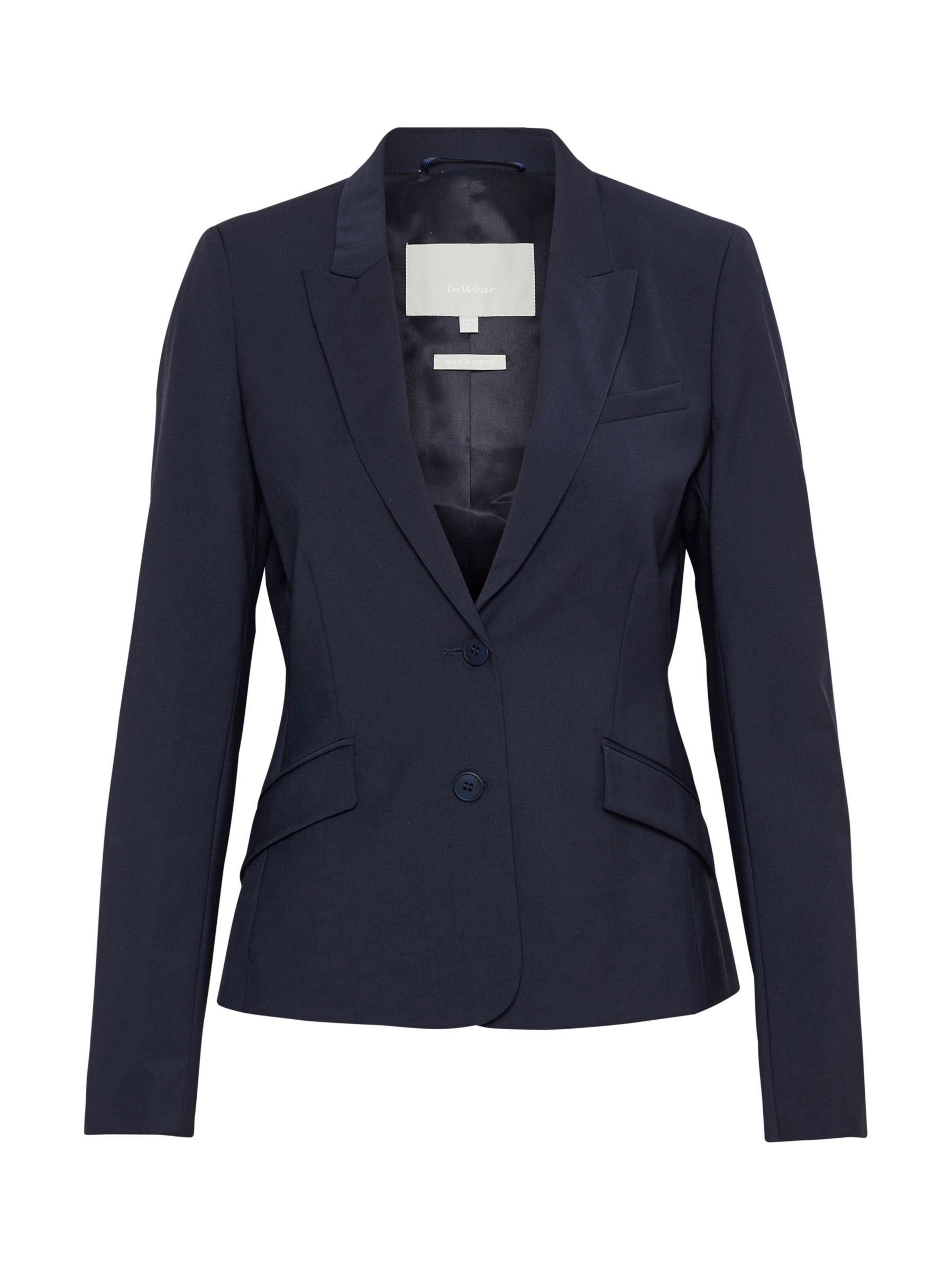 InWear Billaa Wool Blend Blazer, Marine Blue at John Lewis & Partners