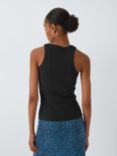 John Lewis ANYDAY Racerback Vest Top, Black