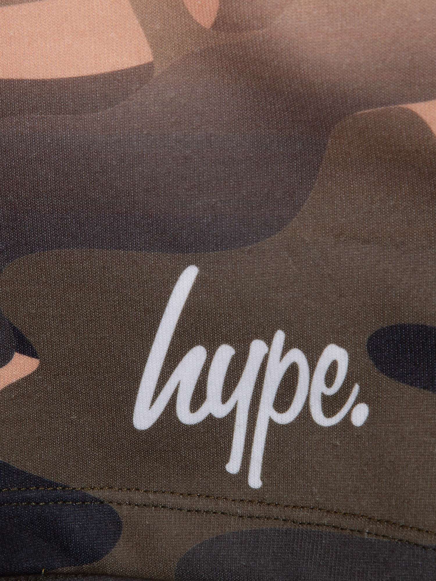 Buy Hype Kids' Camo Mini Script Shorts, Beige Sand Online at johnlewis.com