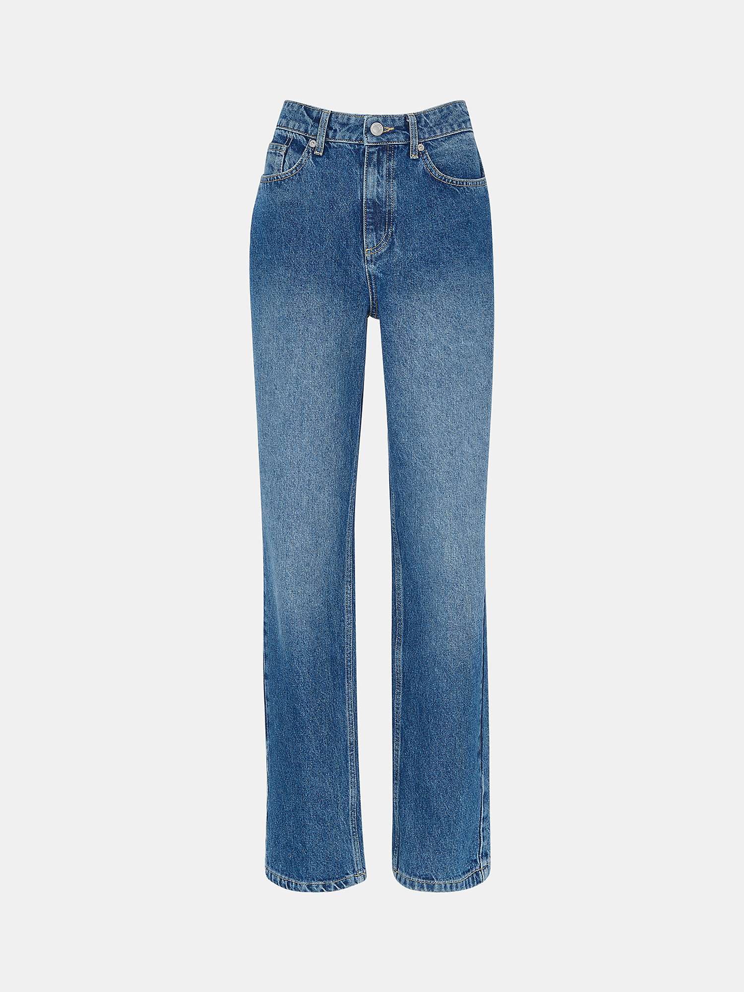 Buy Whistles Petite Straight Leg Full Length Jeans, Denim Online at johnlewis.com