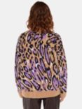 Whistles  Waving Leopard Jacquard Jumper, Multicolour