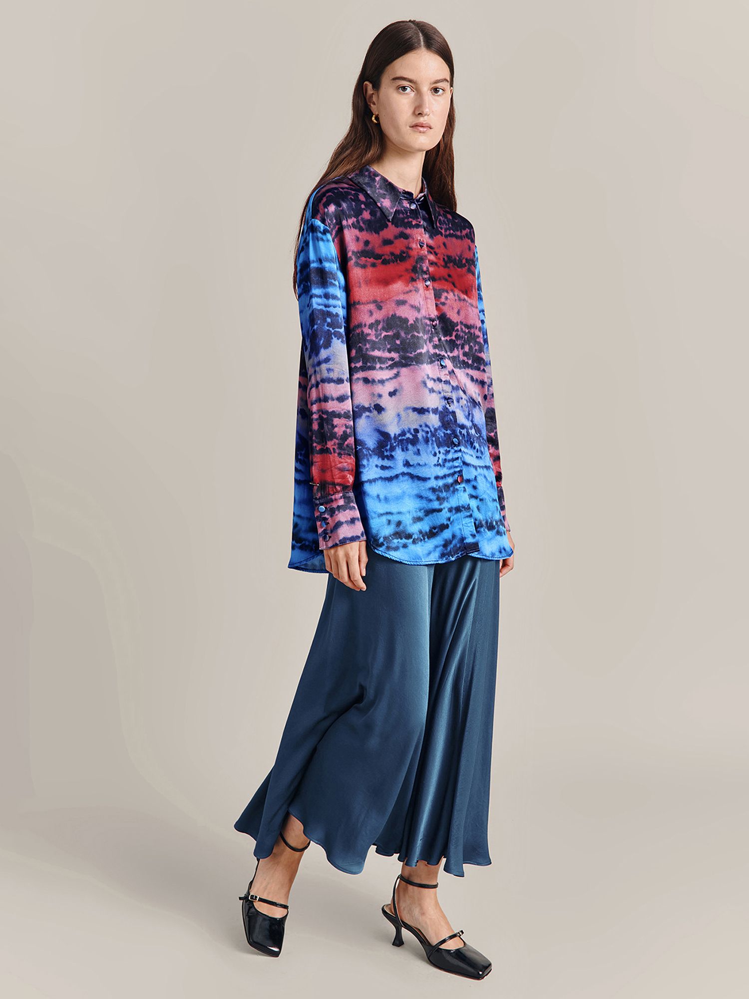 Ghost Camille Tie Dye Blouse, Multi at John Lewis & Partners