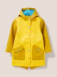 White Stuff Kids' Rain Mac, Yellow/Multi, Yellow/Multi