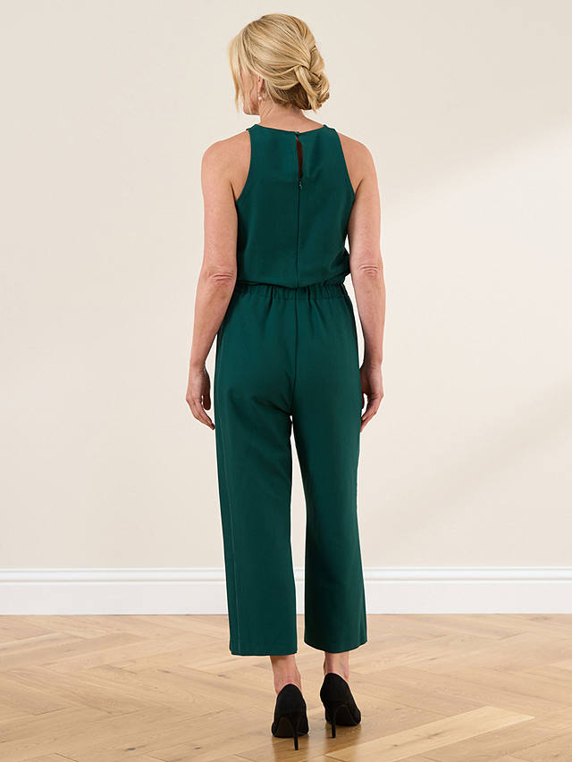 Truly Round Neck Jumpsuit, Teal