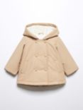 Mango Baby Lina Faux Shearling Lined Double Breast Hooded Jacket