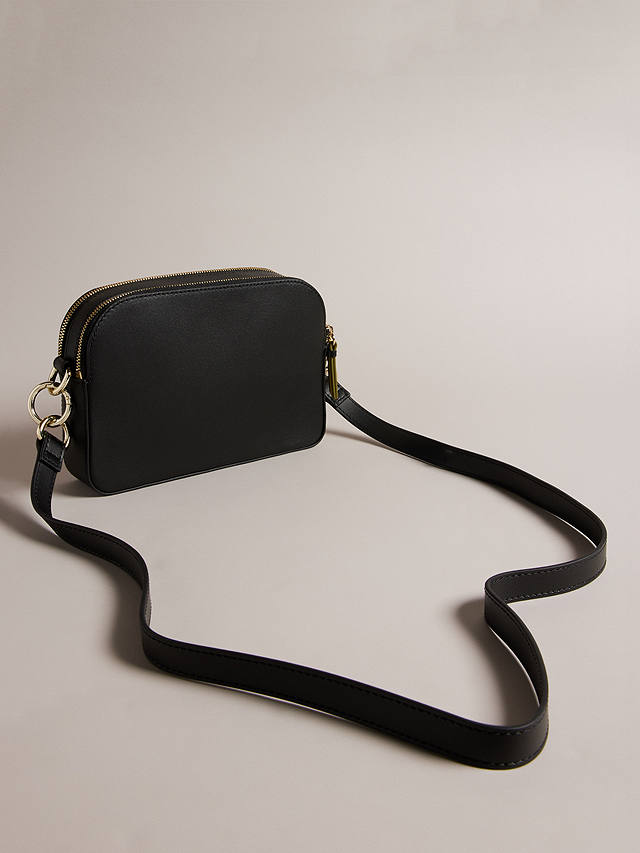 Ted Baker Darcelo Smooth Leather Camera Bag, Black
