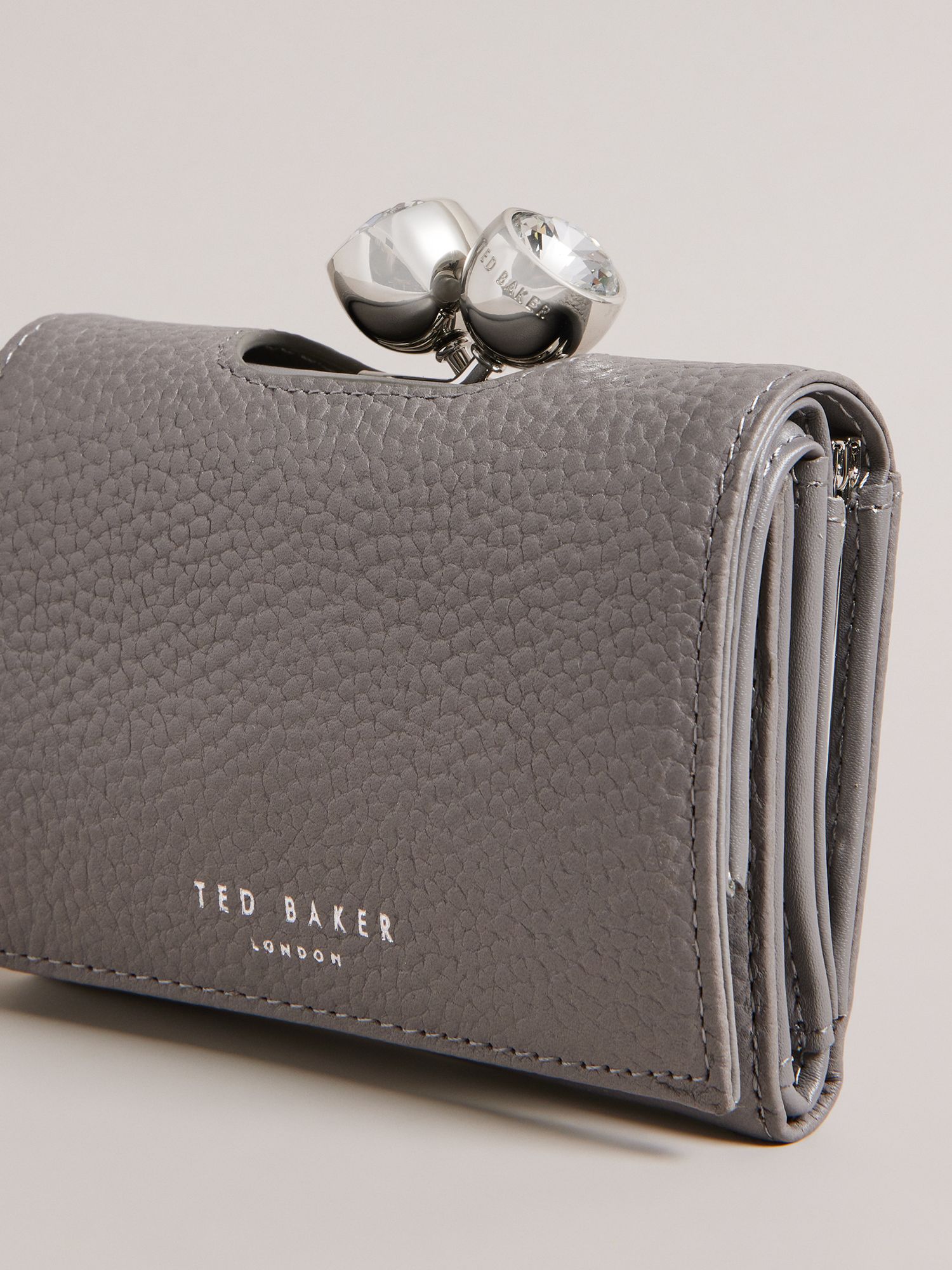 Buy Ted Baker Rosiela Grained Leather Medium Purse Online at johnlewis.com