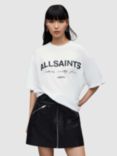 AllSaints Helis Carlie Organic Cotto T-Shirt, White