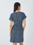 John Lewis ANYDAY Leopard Print Jersey Mini Dress, Blue/Multi