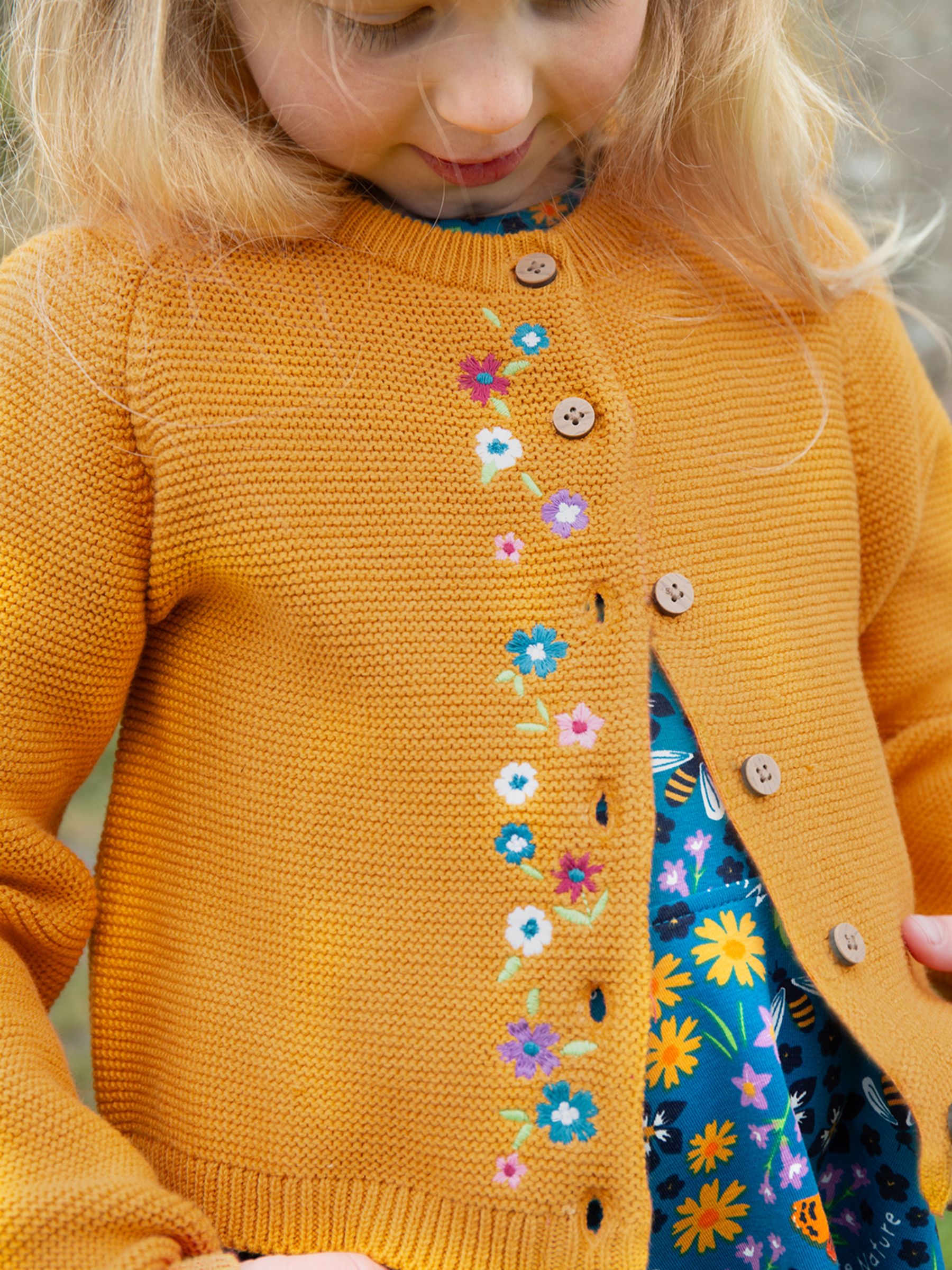 Kids sale gold cardigan