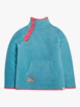 Frugi Kids' Reversible Snuggle Fleece, Pink Stripe/Blue, Pink Stripe/Blue