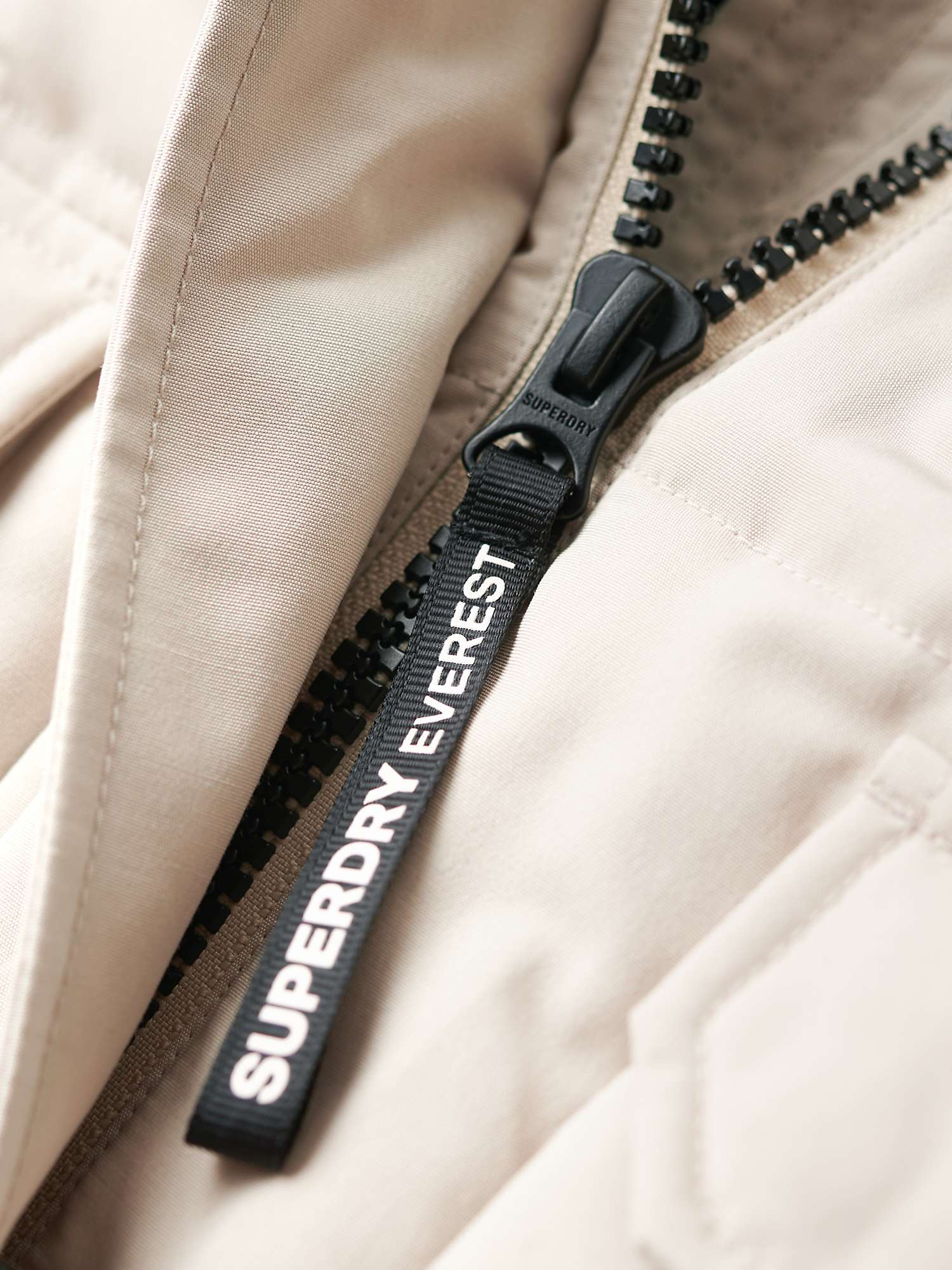 Superdry Hooded Everest Puffer Bomber Jacket, Chateau Gray at John Lewis &  Partners